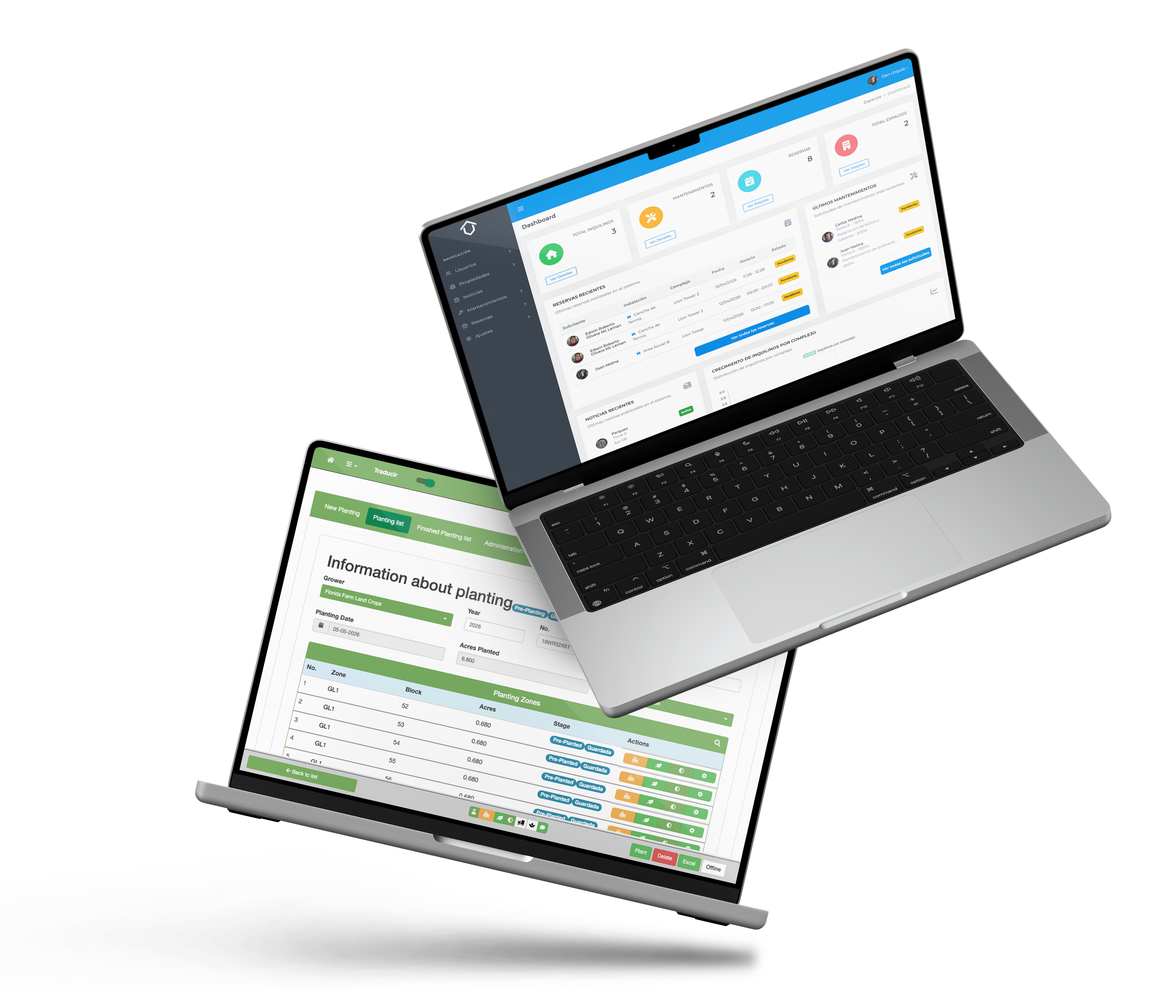 Blue Lion SaaS dashboard